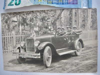 VANHA Valokuva Terijoki UPEA Auto 1920-l
