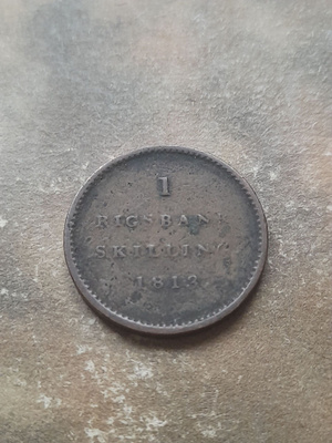 Tanska 1 rigsbank skilling 1813