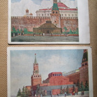 CCCP: kaksi propagandapostikorttia - Leninin mausoleumi - pikkukuva 1