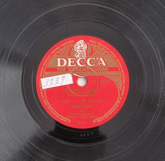 Savikiekko 1949 - Henry Theel - Decca SD 5074