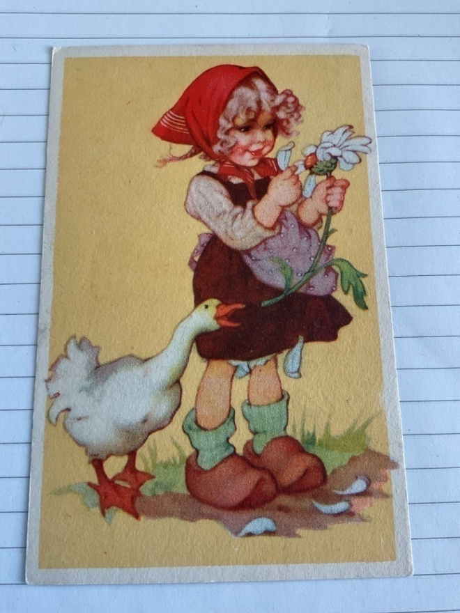 KUKKAKORTTI, Onnittelukortti 1940-luku