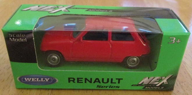 Renault 5 TL Hatchback 3 door Red 1978 Welly Nex Models 1:60