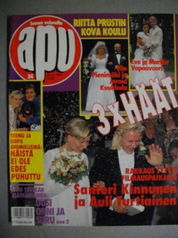 Apu lehti Nro 34/26.8.1994. (15.3)