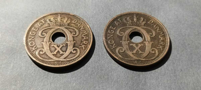 Danmark 5 öre,1927,1928