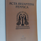 Acta Byzantina Fennica 1/2002 - pikkukuva 1