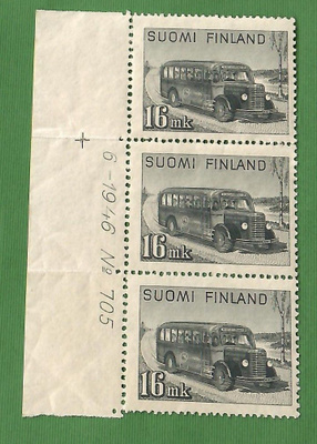 Yleismerkki Bussi 16mk 1946** (loo)