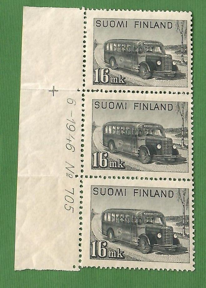 Yleismerkki Bussi 16mk 1946** (loo)