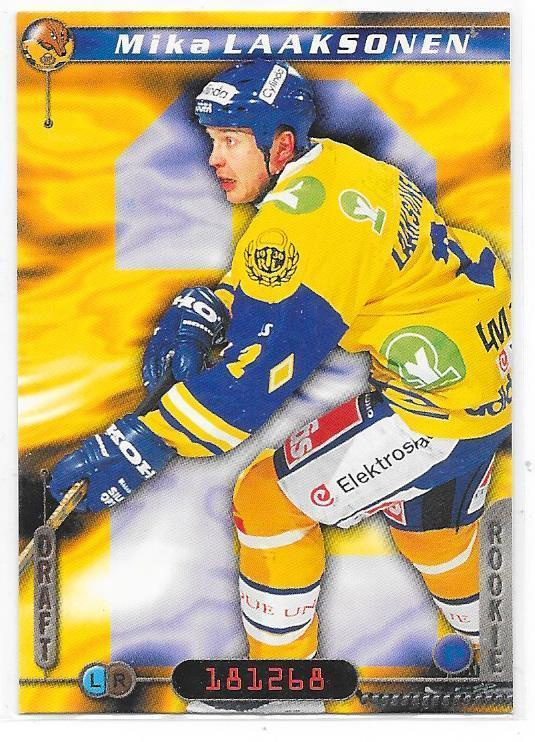 2000-01 CardSet #63 Mika Laaksonen Lukko