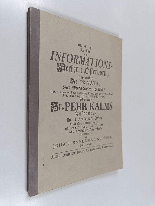 Tuulikki Tenho ym. : Ajatuksia opetustoiminnasta Pohjanma...