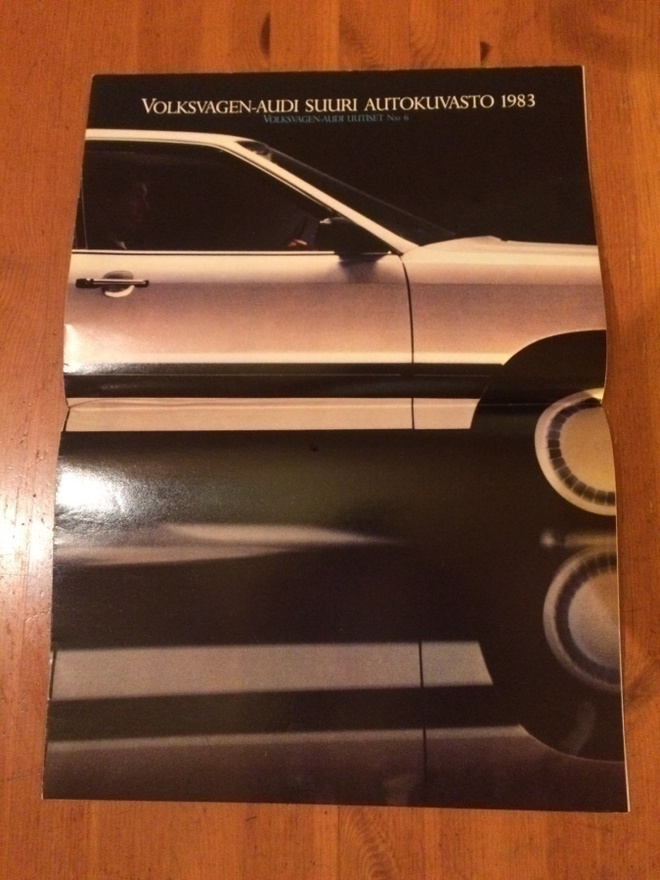 Esite Volkswagen Audi mallisto 1983