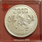 Kanada 1 oz 9999 hopeaa, Jääkiekko Maple Leaf. (KD8). - pikkukuva 1