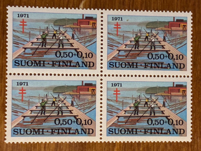 TUB 1971 0,50MK+ 0,10MK NELIÖ**