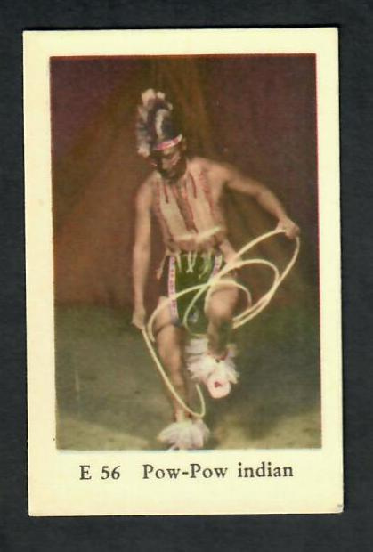 Keräilykuva - Pow-Pow indian / intiaani E 56