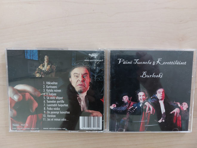 V. TUONELA & KERETTILÄISET – BURLESKI orig. FIN  2014    CD