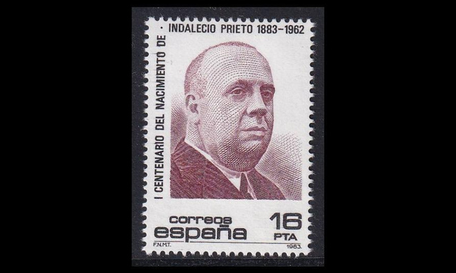 Espanja 2617 ** Poliitikko Indalecio Prieto (1983)