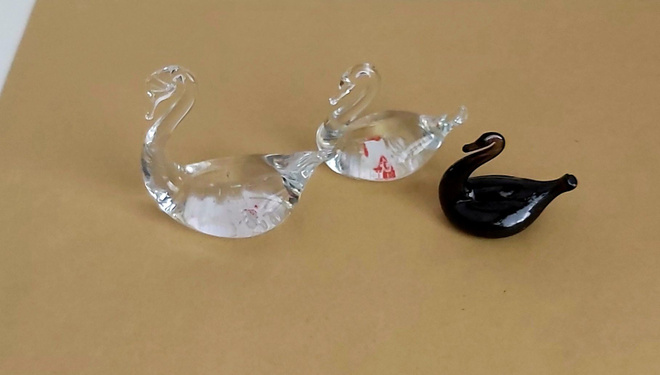 LASIJOUTSENET-STUDIOLASI, KOOT  6,5 CM, 5 CM, 4 CM