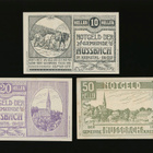 Itävalta Notgeld 10, 20, 50 Heller, Nussbach 1920 - pikkukuva 1