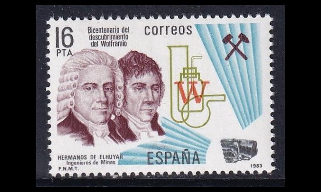 Espanja 2598 ** Volframin löytäminen 200v (1983)