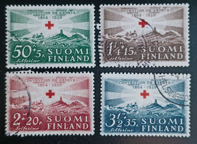 1939 Punainen Risti - leimattu sarja