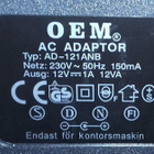 Virtalähde 12V 1A DC 5.5mm ID 2.5mm mm. Telewell lineaarin - pikkukuva 3