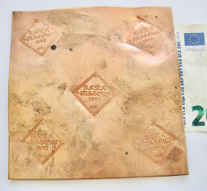 VANHA Mitali Rahamessut 1975 HNY Plootu-muotoinen