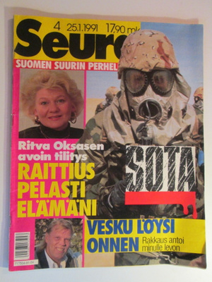 SEURA LEHTI 4 / 1991 34 VUODEN TAKAA IRWIN VESKU NYKÄNEN