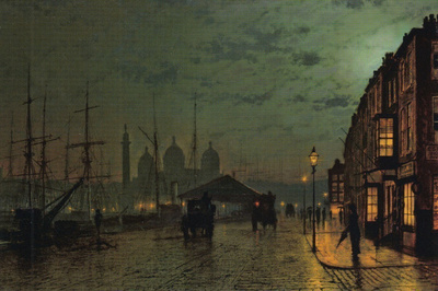 John Atkinson Grimshaw: Lontoo, laivalaituri