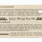 Purkkakuva Hellas VILLIELÄIMIÄ n:o 104 Purukumikuva - pikkukuva 2