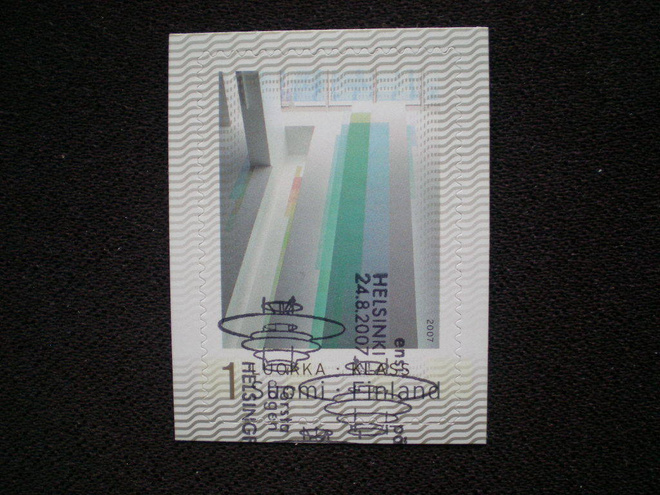 Omakuvamerkki LaPe 9 I - FDC-leimattu