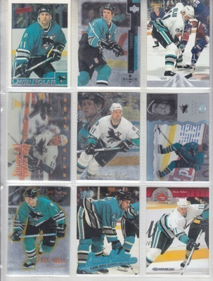 Owen Nolan San Jose Sharksin paidassa