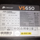 Virtalähde - Corsair VS650 ATX 650 Wattinen - pikkukuva 5