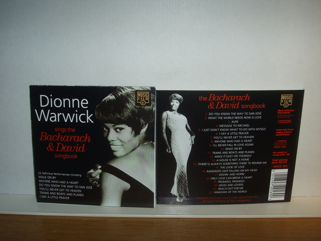 Dione Warwick CD Sings The Bacharach & David songbook