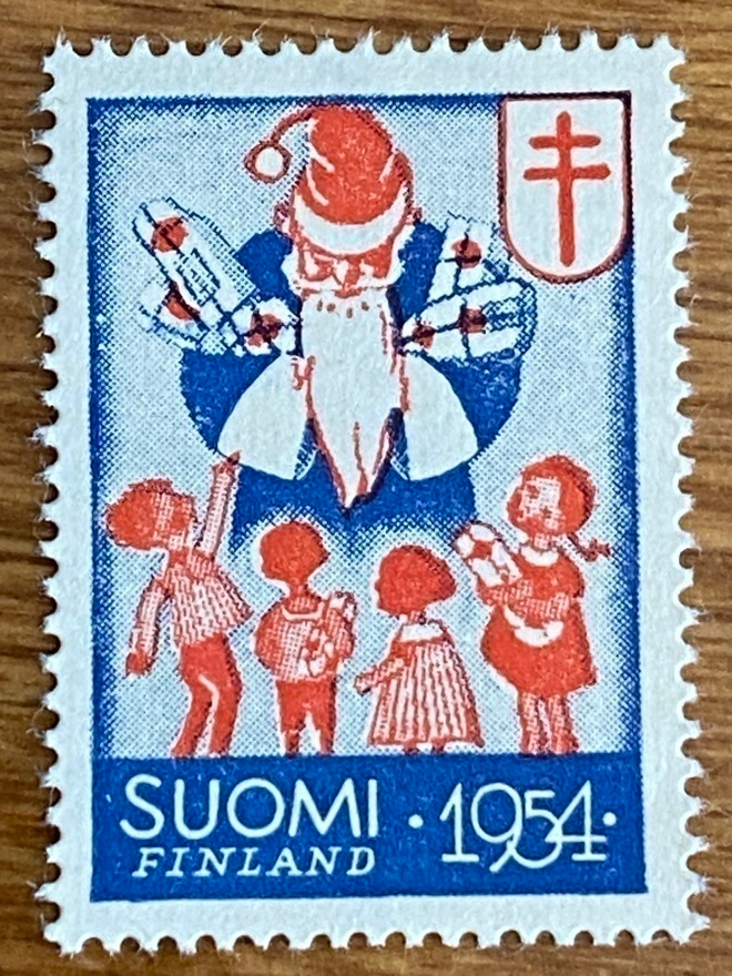 JOULUMERKKI JOULUPUKKI ll 1954**