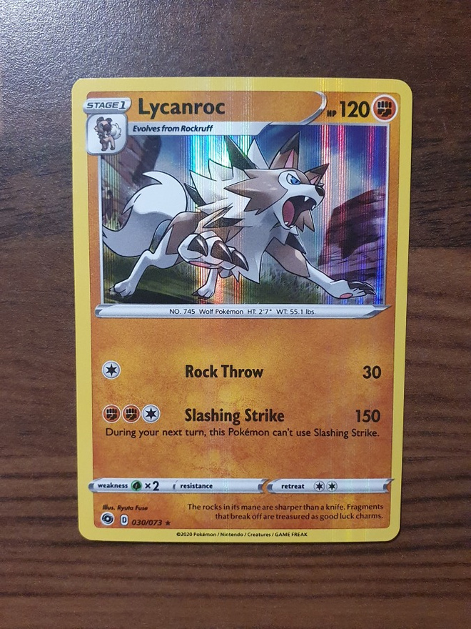 Pokemon Lycanroc 030/073 Holo Rare