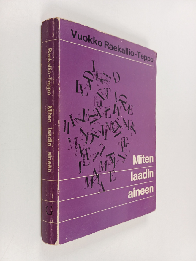 Vuokko Raekallio-Teppo : Miten laadin aineen