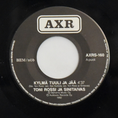 Single: Rossi, Toni ja Sinitaivas - Kylmä tuuli ja jää/Tytöt