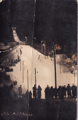 LAHTI SALPAUSELKÄ LEIMA 1936 EI KUSTANNETTU HARVINAINEN