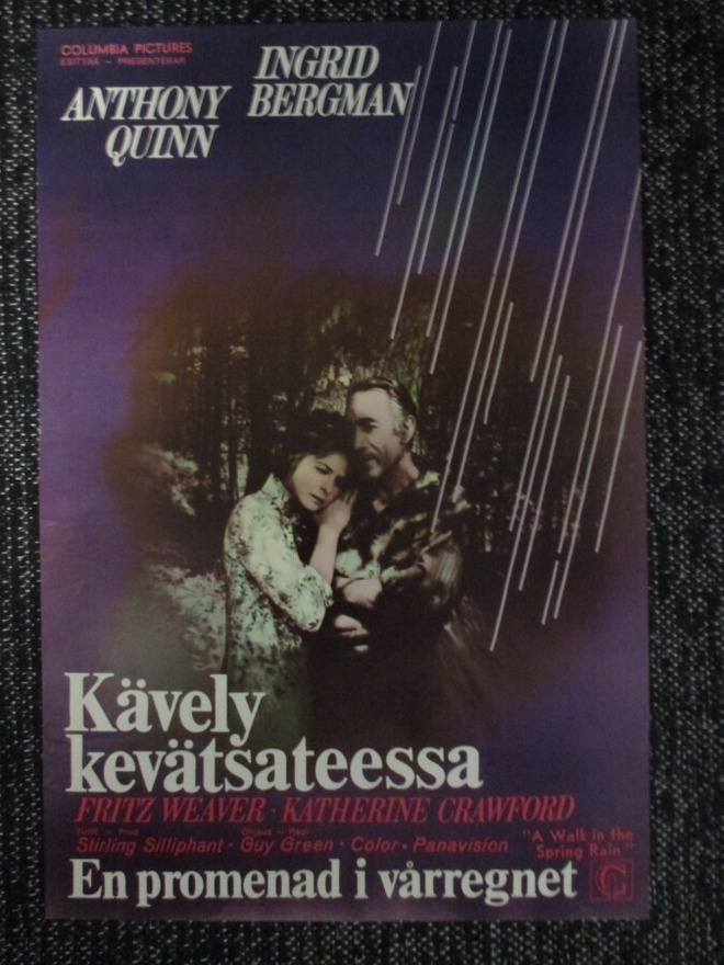 Kävely kevätsateessa (1969) - vanha elokuvajuliste