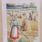 Heinäntekoa (sign.), vanha piirrospk, k. k-k - pikkukuva 1