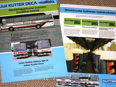 1985 Kutter Deca bussi esite - KUIN UUSI - linja-auto