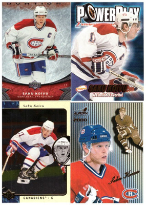 4 x SAKU KOIVU Montreal Canadiens