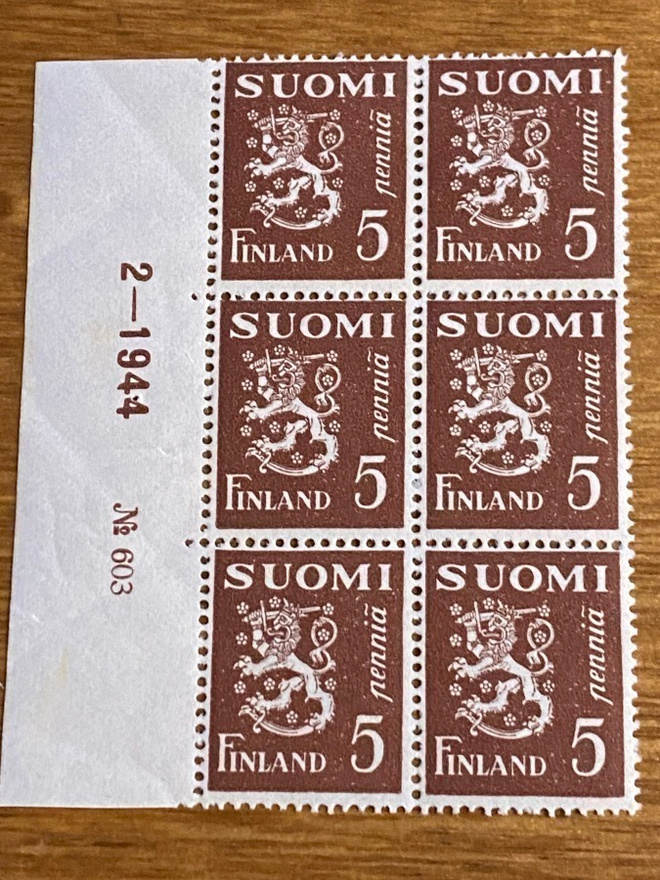 LEIJONA MALLI 1930 5 PENNIÄ NUMERO KUUSILO**