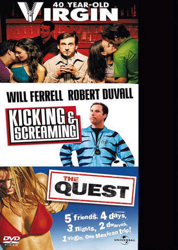 40 Year-Old Virgin + Kicking & Screaming + The Quest -   DVD