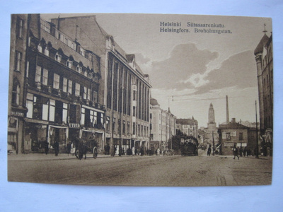 VANHA Postikortti Helsinki Rautiovaunu 1900-luku