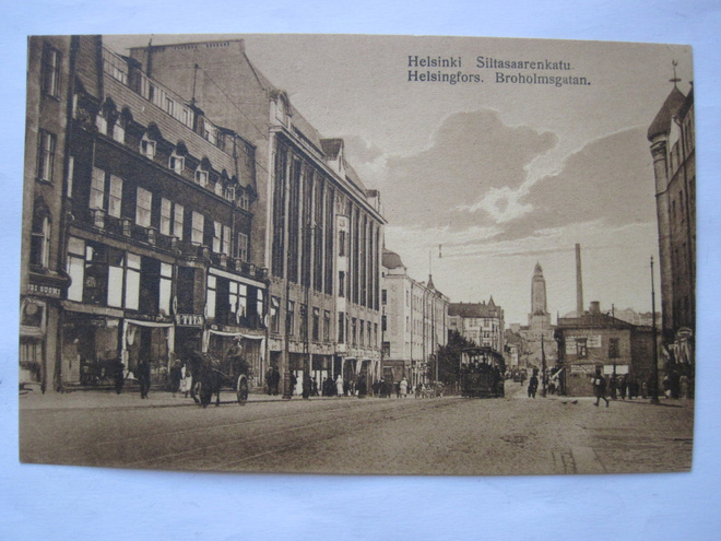 VANHA Postikortti Helsinki Rautiovaunu 1900-luku