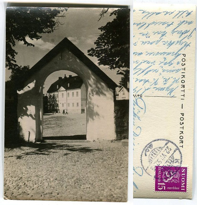 Porvoo Pohjoinen kirkkoportti, kulkenut 1952