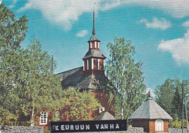 KIRKKOKORTTI - KEURUUN VANHA KIRKKO - 1