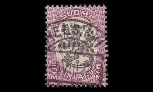 75 o M-17 5mk loisto Helsinki 5.VIII.22 (1917)