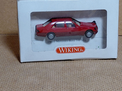 Mercedes-Benz	500 SEL	henkilöauto	1991	punainen 1:87	Wiking