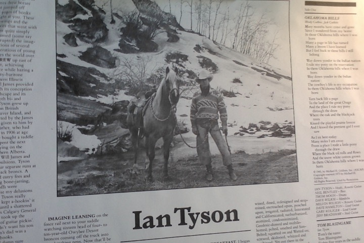 IAN TYSON :: IAN TYSON :: VINYYLI ALBUM LP US-1984 !! - kuva 6